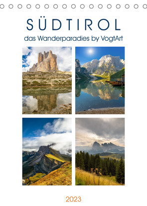 Südtirol, das Wanderparadies (Tischkalender 2023 DIN A5 hoch) von VogtArt