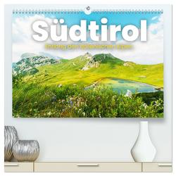 Südtirol – Entlang der italienischen Alpen. (hochwertiger Premium Wandkalender 2024 DIN A2 quer), Kunstdruck in Hochglanz von SF,  SF