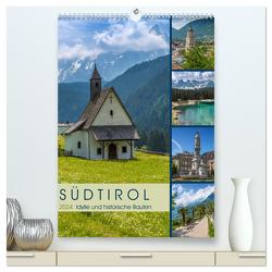 SÜDTIROL Idylle und historische Bauten (hochwertiger Premium Wandkalender 2024 DIN A2 hoch), Kunstdruck in Hochglanz von Viola,  Melanie
