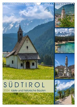 SÜDTIROL Idylle und historische Bauten (Wandkalender 2024 DIN A3 hoch), CALVENDO Monatskalender von Viola,  Melanie