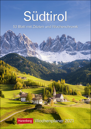 Südtirol Kalender 2021 von Harenberg