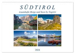 Südtirol, traumhafte Berge und Seen by VogtArt (Wandkalender 2024 DIN A2 quer), CALVENDO Monatskalender von VogtArt,  VogtArt