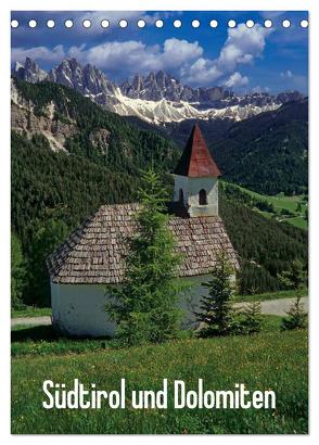 Südtirol und Dolomiten (Tischkalender 2024 DIN A5 hoch), CALVENDO Monatskalender von Janka,  Rick