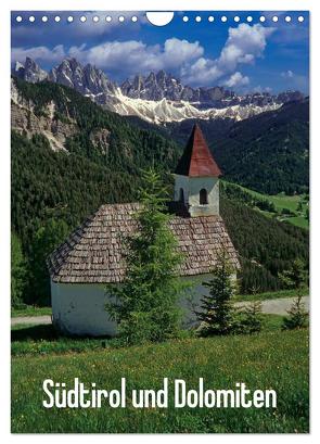 Südtirol und Dolomiten (Wandkalender 2024 DIN A4 hoch), CALVENDO Monatskalender von Janka,  Rick