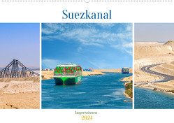 Suezkanal – Impressionen (Wandkalender 2024 DIN A2 quer), CALVENDO Monatskalender von Schwarze,  Nina