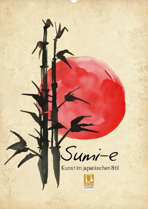 Sumi-e Kunst im japanischen Stil (Wandkalender 2023 DIN A2 hoch) von Lucia