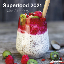 Superfood 2021 – Wand-Kalender – Broschüren-Kalender – 30×30 – 30×60 geöffnet – Küchen-Kalender