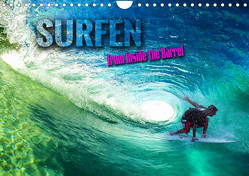 Surfen – from Inside the Barrel (Wandkalender 2024 DIN A4 quer), CALVENDO Monatskalender von Utz,  Renate