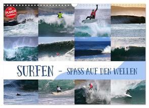 Surfen – Spaß auf den Wellen (Wandkalender 2024 DIN A3 quer), CALVENDO Monatskalender von Cross,  Martina