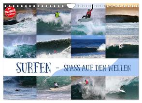 Surfen – Spaß auf den Wellen (Wandkalender 2024 DIN A4 quer), CALVENDO Monatskalender von Cross,  Martina