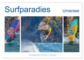 Surfparadies Urnersee (Wandkalender 2024 DIN A2 quer), CALVENDO Monatskalender von J. Koller,  Alois