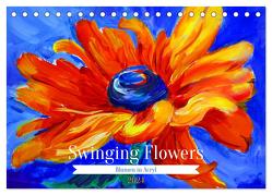 Swinging Flowers (Tischkalender 2024 DIN A5 quer), CALVENDO Monatskalender von Harmgart,  Sigrid