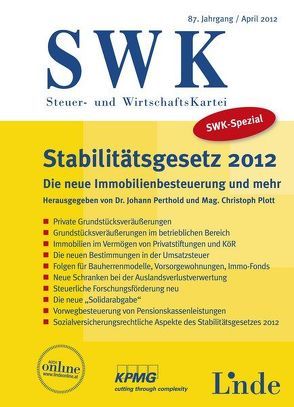 SWK-Spezial Stabilitätsgesetz 2012 von Perthold,  Johann, Plott,  Christoph