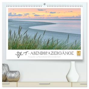 SYLT – Abendspaziergänge (hochwertiger Premium Wandkalender 2024 DIN A2 quer), Kunstdruck in Hochglanz von Büchler und Christine Berkhoff,  Martin