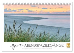 SYLT – Abendspaziergänge (Tischkalender 2024 DIN A5 quer), CALVENDO Monatskalender von Büchler und Christine Berkhoff,  Martin