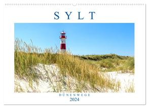 SYLT Dünenwege (Wandkalender 2024 DIN A2 quer), CALVENDO Monatskalender von Dreegmeyer,  Andrea