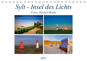 Sylt – Insel des Lichts (Tischkalender 2021 DIN A5 quer) von derBecke