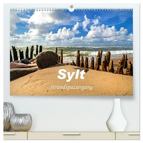 Sylt – Strandspaziergang (hochwertiger Premium Wandkalender 2024 DIN A2 quer), Kunstdruck in Hochglanz von Dreegmeyer,  A.