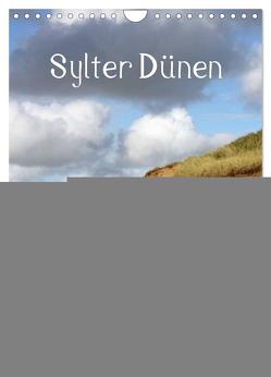 Sylter Dünen (Wandkalender 2024 DIN A4 hoch), CALVENDO Monatskalender von Hahnefeld,  Silvia