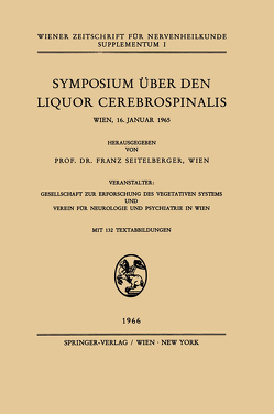 Symposium Über den Liquor Cerebrospinalis von Seitelberger,  Franz