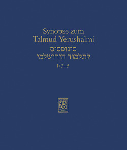 Synopse zum Talmud Yerushalmi von Becker,  Hans-Jürgen, Engel,  Anja, Schaefer,  Peter