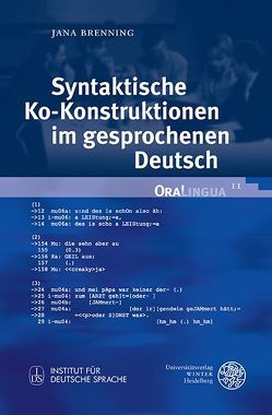 Syntaktische Ko-Konstruktionen im gesprochenen Deutsch von Brenning,  Jana
