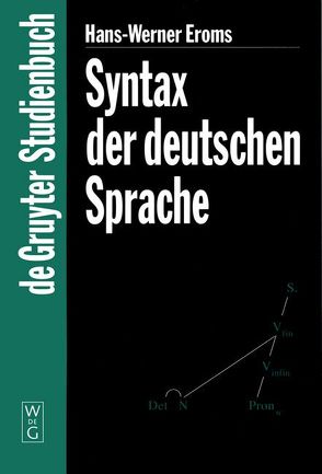 Syntax der deutschen Sprache von Eroms,  Hans-Werner