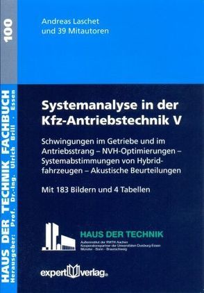 Systemanalyse in der Kfz-Antriebstechnik, V: von Laschet,  Andreas