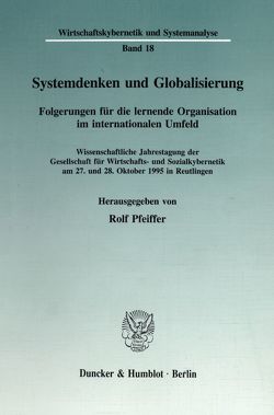 Systemdenken und Globalisierung. von Pfeiffer,  Rolf