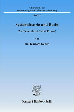Systemtheorie und Recht. von Damm,  Reinhard