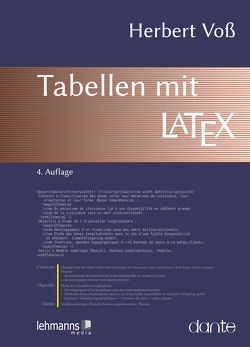 Tabellen mit LaTeX von Voß,  Herbert