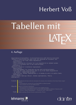 Tabellen mit LaTeX von Voß,  Herbert