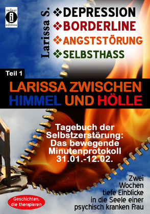 DEPRESSION – BORDERLINE – ANGSTSTÖRUNG – SELBSTHASS Teil 1: Larissa zwischen Himmel und Hölle – Tagebuch der Selbstzerstörung von S.,  Larissa