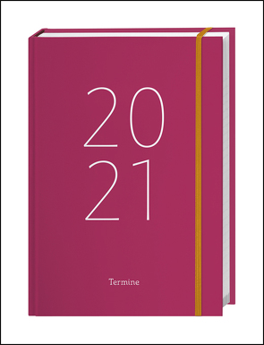 Tages-Kalenderbuch A6, pink Kalender 2021 von Heye