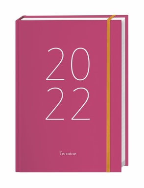 Tages-Kalenderbuch A6, pink Kalender 2022 von Heye