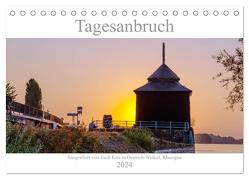 Tagesanbruch am Rhein (Tischkalender 2024 DIN A5 quer), CALVENDO Monatskalender von Kiss,  Zsolt