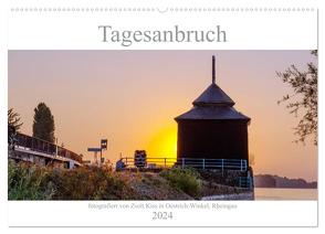Tagesanbruch am Rhein (Wandkalender 2024 DIN A2 quer), CALVENDO Monatskalender von Kiss,  Zsolt