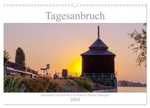 Tagesanbruch am Rhein (Wandkalender 2024 DIN A3 quer), CALVENDO Monatskalender von Kiss,  Zsolt