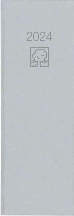 Tagevormerkbuch Recycling 2024 – Bürokalender 10,4×29,6 cm – 1 Tage auf 1 Seite – Recyclingpapier – mit Eckperforation und Leseband – 808-0703