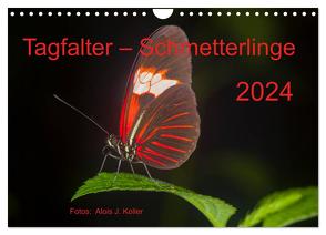 Tagfalter Schmetterlinge (Wandkalender 2024 DIN A4 quer), CALVENDO Monatskalender von J. Koller 4Pictures.ch,  Alois