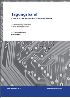 Tagungsband ASIM 2016 – 23. Symposium Simulationstechnik von Wiedemann,  Thomas