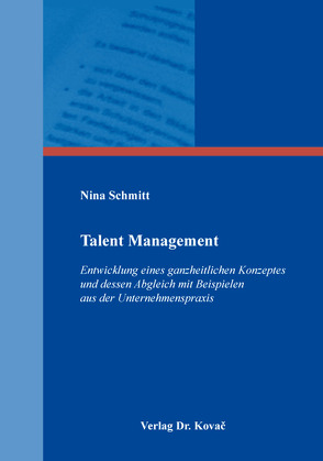 Talent Management von Schmitt,  Nina