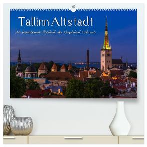 Tallinn Altstadt (hochwertiger Premium Wandkalender 2024 DIN A2 quer), Kunstdruck in Hochglanz von Wenk,  Marcel