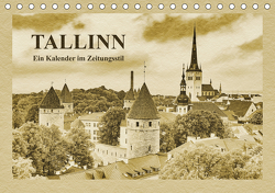 Tallinn – Ein Kalender im Zeitungsstil (Tischkalender 2021 DIN A5 quer) von Kirsch,  Gunter