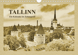 Tallinn – Ein Kalender im Zeitungsstil (Wandkalender 2021 DIN A4 quer) von Kirsch,  Gunter