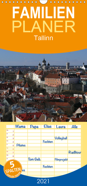 Tallinn – Familienplaner hoch (Wandkalender 2021 , 21 cm x 45 cm, hoch) von M. Laube,  Lucy