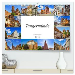 Tangermünde Impressionen (hochwertiger Premium Wandkalender 2024 DIN A2 quer), Kunstdruck in Hochglanz von Meutzner,  Dirk