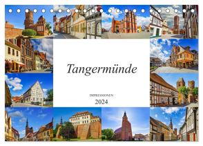 Tangermünde Impressionen (Tischkalender 2024 DIN A5 quer), CALVENDO Monatskalender von Meutzner,  Dirk