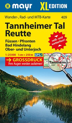 Mayr Wanderkarte Tannheimer Tal, Reutte XL 1:25.000 von KOMPASS-Karten GmbH