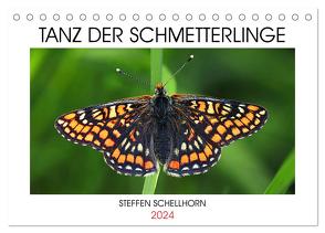 TANZ DER SCHMETTERLINGE (Tischkalender 2024 DIN A5 quer), CALVENDO Monatskalender von Schellhorn,  Steffen